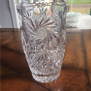 American Brilliant Pinwheel Vase Large 9”~Free Shipping!